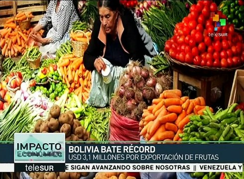 Bolivia bate récord en exportación de importación de frutas