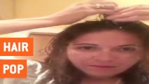 Woman Pops Hair To Get Rid of Headaches | Hair Popping