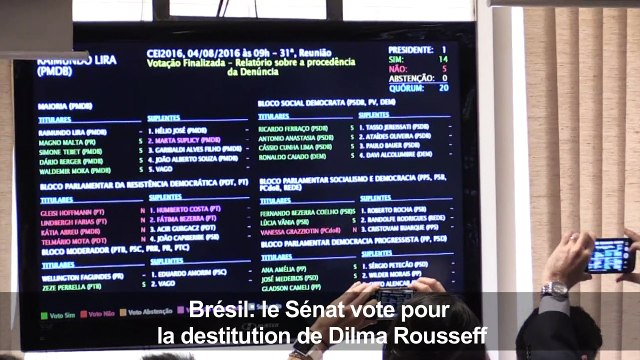Brésil: la destitution de Dilma Rousseff se précise