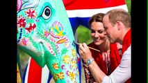 Kate Middleton feeds a baby rhino and elephant calf at animal sanctuary