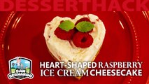 Heart-shaped Raspberry Ice Cream Cheesecake - 30 sec DESSERT HACK