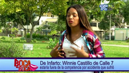 Winnie Castillo de Calle 7 estaría fuera de la competencia por accidente que sufrió