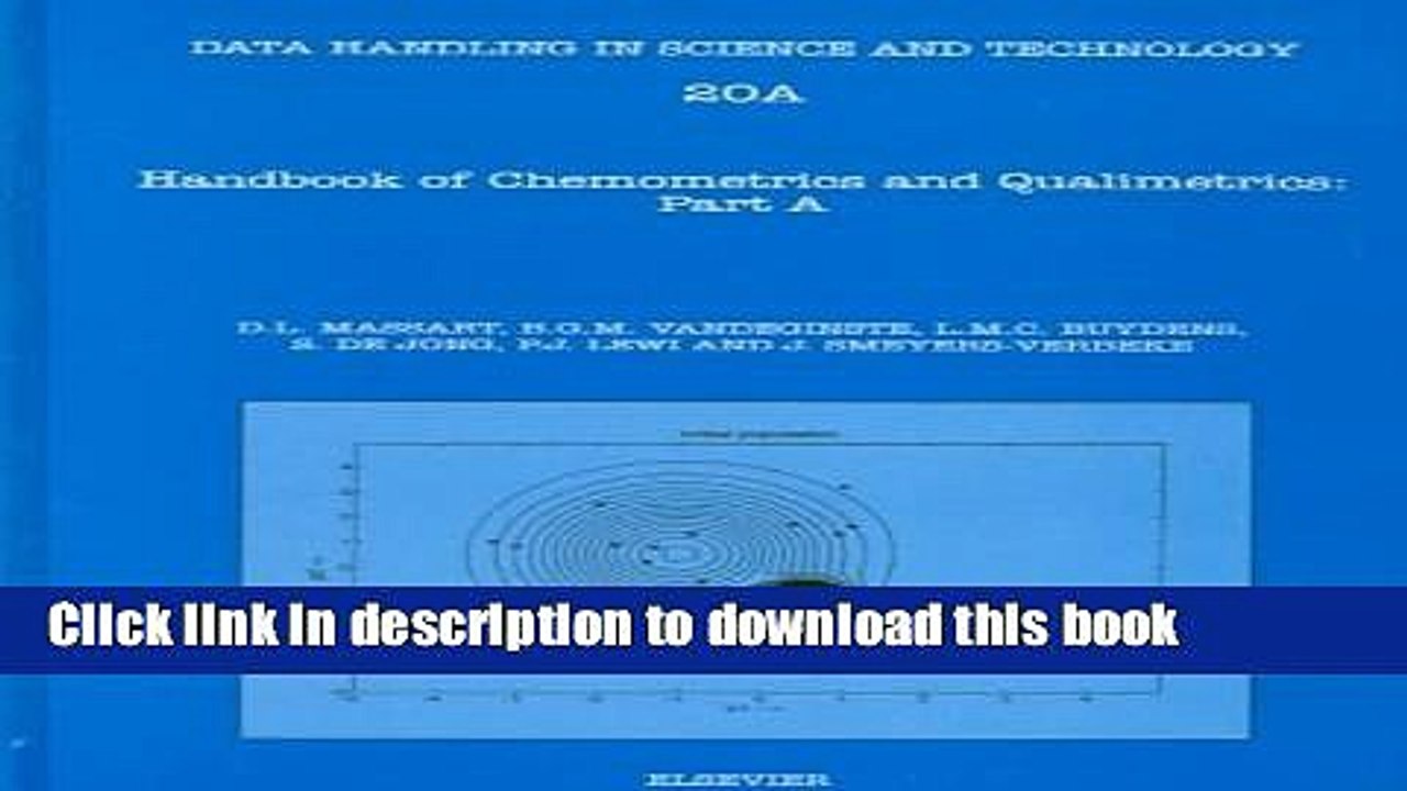 Ebook Handbook of Chemometrics and Qualimetrics, Volume Parts A and B (Data Handling in Science