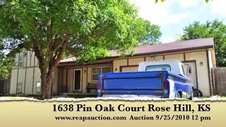 1638 N Pin Oak Ct Rose Hill Auction Sat Sept 25 2010 personal property sells at 10am