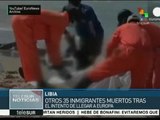 Hallan 35 cadáveres de migrantes en costas de Libia