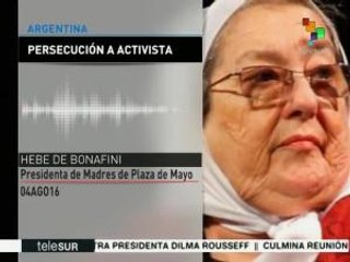 Hebe de Bonafini envía mensaje de solidaridad a Venezuela