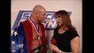 Stephanie McMahon & Kurt Angle & Brock Lesnar Backstage SmackDown 02.13.2003 (HD)