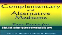 Ebook Blackwell Complementary and Alternative Medicine: Fast Facts for Medical Practice