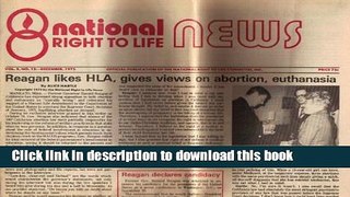 Ebook National News Right to Life, Vol.2. No.12, December, 1975, Reagan Likes HLA, gives views on