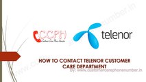 Telenor Customer Care Phone Number, Toll Free Number, Office Address, Email ID