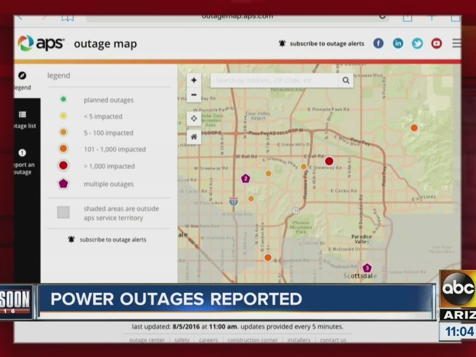 Thousands without power in the Valley