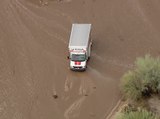 RAW VIDEO: UHaul truck stuck in floodwaters in Scottsdale