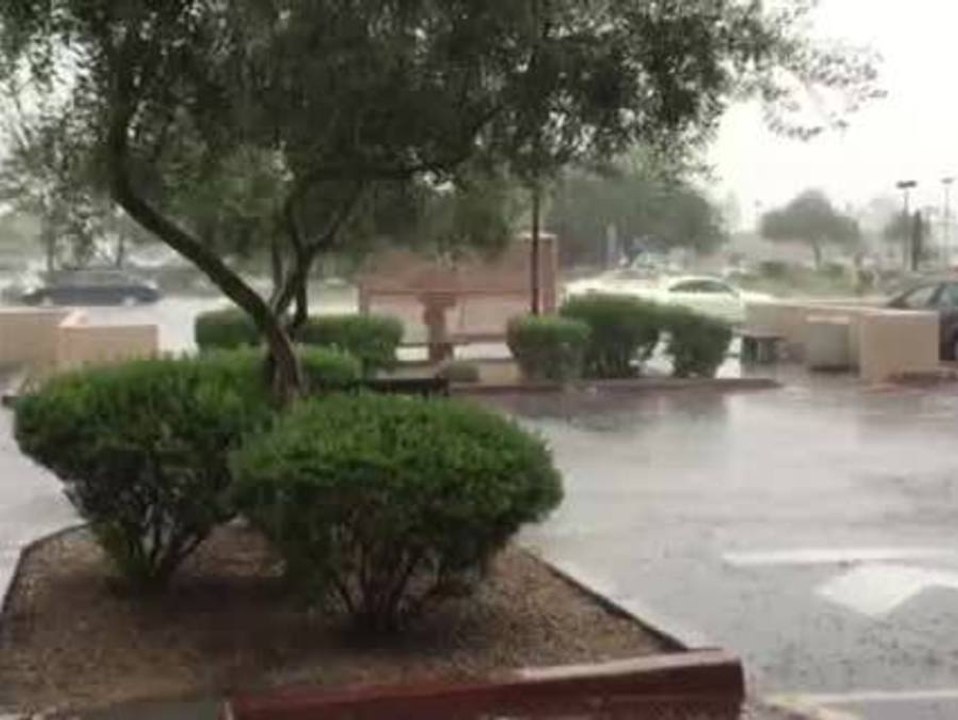 RAW VIDEO: Pouring rain in Phoenix