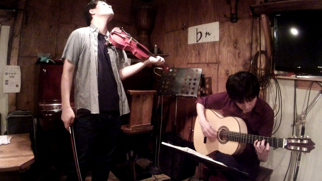 [Live] 鮫（Escualo）アストル・ピアソラ 演奏：ドルフィンカフェ(Guitar:YOSHINORI TANAKA 田中佳憲 Violon:竹内章人)
