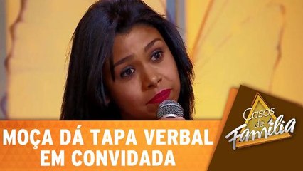 Mulher da plateia dá tapa verbal em convidada
