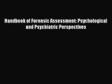 [PDF] Handbook of Forensic Assessment: Psychological and Psychiatric Perspectives Download