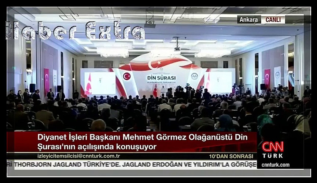 Mehmet Görmez, (FETÖ Konuşması) Olağanüstü Din Şurası Açılış Konuşması 3 Ağustos 2016