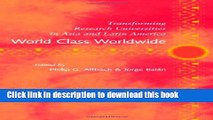 Books World Class Worldwide: Transforming Research Universities in Asia and Latin America Full