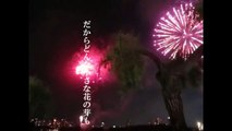 8月の祈り黙祷　舞鶴城大濠公園　戦国花火に託して806ヒロシマ/809ナガサキ
