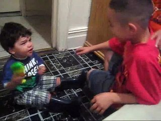 Funny kids video - Anthony Cursing & Fighting - 2 years old
