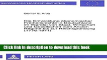 [Download] Die Entwicklung Ã¶konomischer Freiheitsrechte in Deutschland im Wandel von Staat,