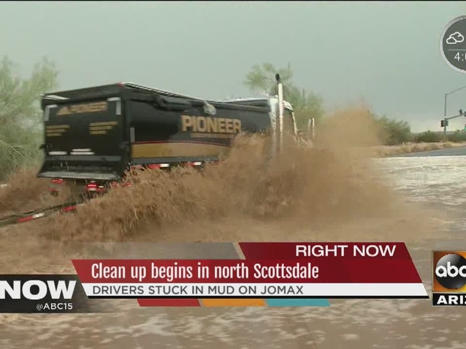Clean up begins in North Scottsdale after flooding