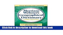 Ebook Merriam-Webster s Geographical Dictionary, 3rd Edition Free Online