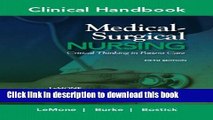 [PDF] Clinical Handbook for Medical-Surgical Nursing: Critical Thinking in Patient Care (Clinical