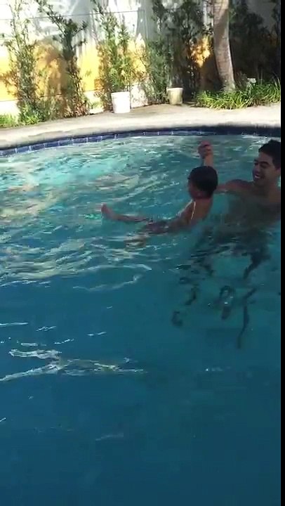 Toddler swimming