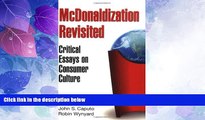 Big Deals  McDonaldization Revisited: Critical Essays on Consumer Culture  Free Full Read Best