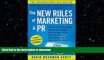 FAVORIT BOOK The New Rules of Marketing and PR: How to Use Social Media, Online Video, Mobile