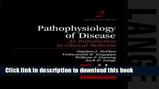 PDF  Pathophysiology of Disease: An Introduction to Clinical Medicine  Online