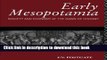 Books Early Mesopotamia: Society and Economy at the Dawn of History Full Online