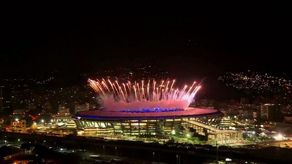 Brazil fireworks at Rio Olympics 2016 AMAZING