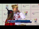 Women's 100m Freestyle S10 | Medals Ceremony | 2016 IPC Swimming European Open Championships Funchal