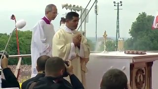 Pope Francis falls at World Youth Day event in Poland