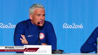 Ryan Lochte's Press Conference At The Rio 2016 Olympic Games