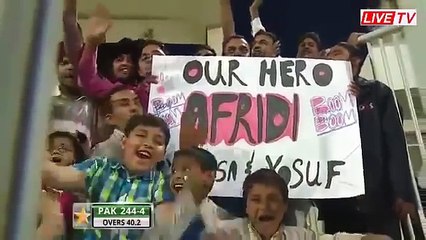 Shahid Afridi 55 off 26 balls vs New Zealand - 2015