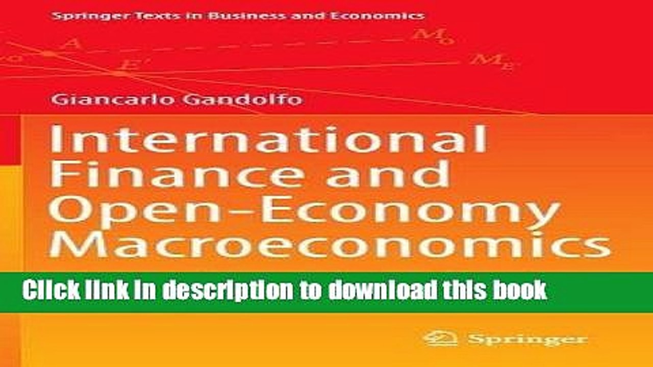 [Read  e-Book PDF] International Finance and Open-Economy Macroeconomics (Springer Texts in