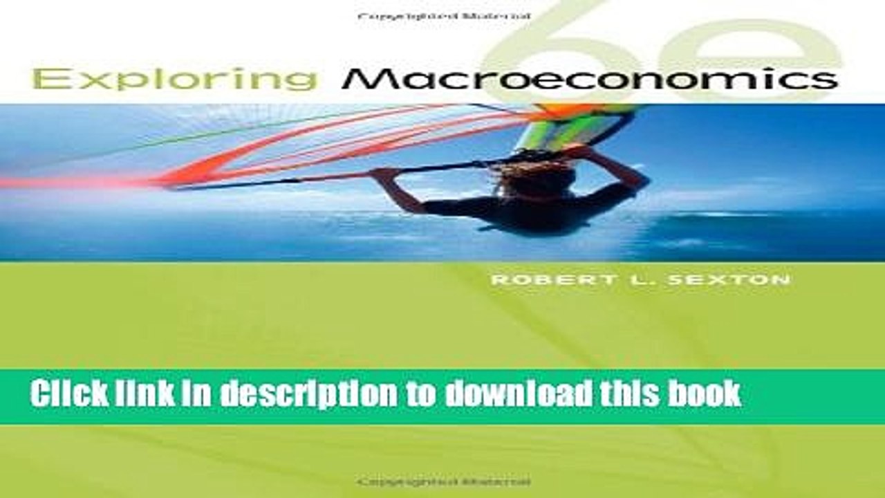 [Read  e-Book PDF] Exploring Macroeconomics Free Books