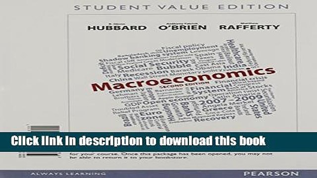[PDF] Macroeconomics, Student Value Edition Plus NEW MyEconLab with Pearson eText Access Card