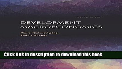 [PDF] Development Macroeconomics: Fourth Edition  Read Online