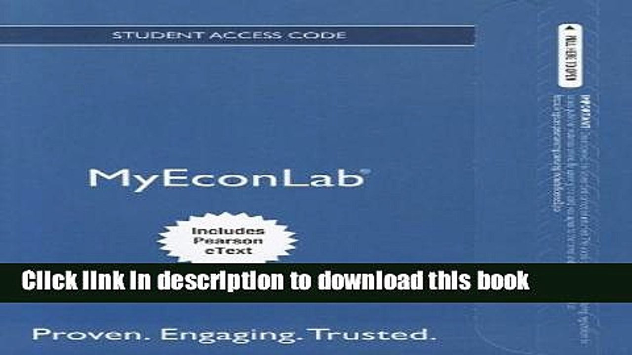 [PDF] NEW MyEconLab with Pearson eText -- Access Card -- for Macroeconomics  Read Online