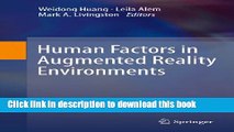 Books Human Factors in Augmented Reality Environments Full Online