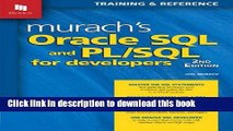 Books Murach s Oracle SQL and PL/SQL for Developers Free Online