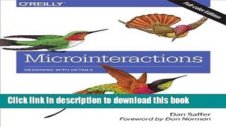 Ebook Microinteractions: Full Color Edition: Designing with Details Full Online