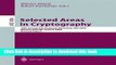 Books Selected Areas in Cryptography: 10th Annual International Workshop, SAC 2003, Ottawa,