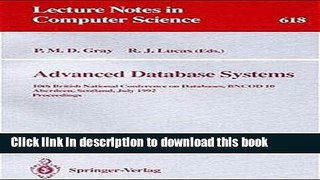 Books Advanced Database Systems: 10th British National Conference on Databases, BNCOD 10,