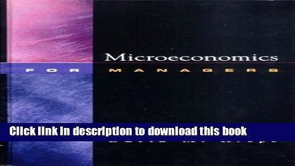[Download] Microeconomics for Managers  Read Online