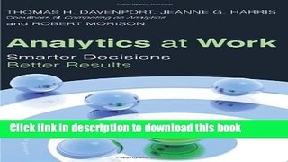 [Read PDF] Analytics at Work: Smarter Decisions, Better Results Download Free
